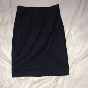 Ann Taylor Dark denim pencil skirt